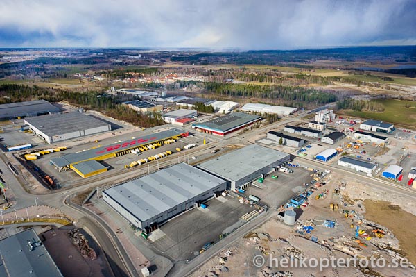 aerial-Rosersberg flygfoto sv DHL i Rosersberg