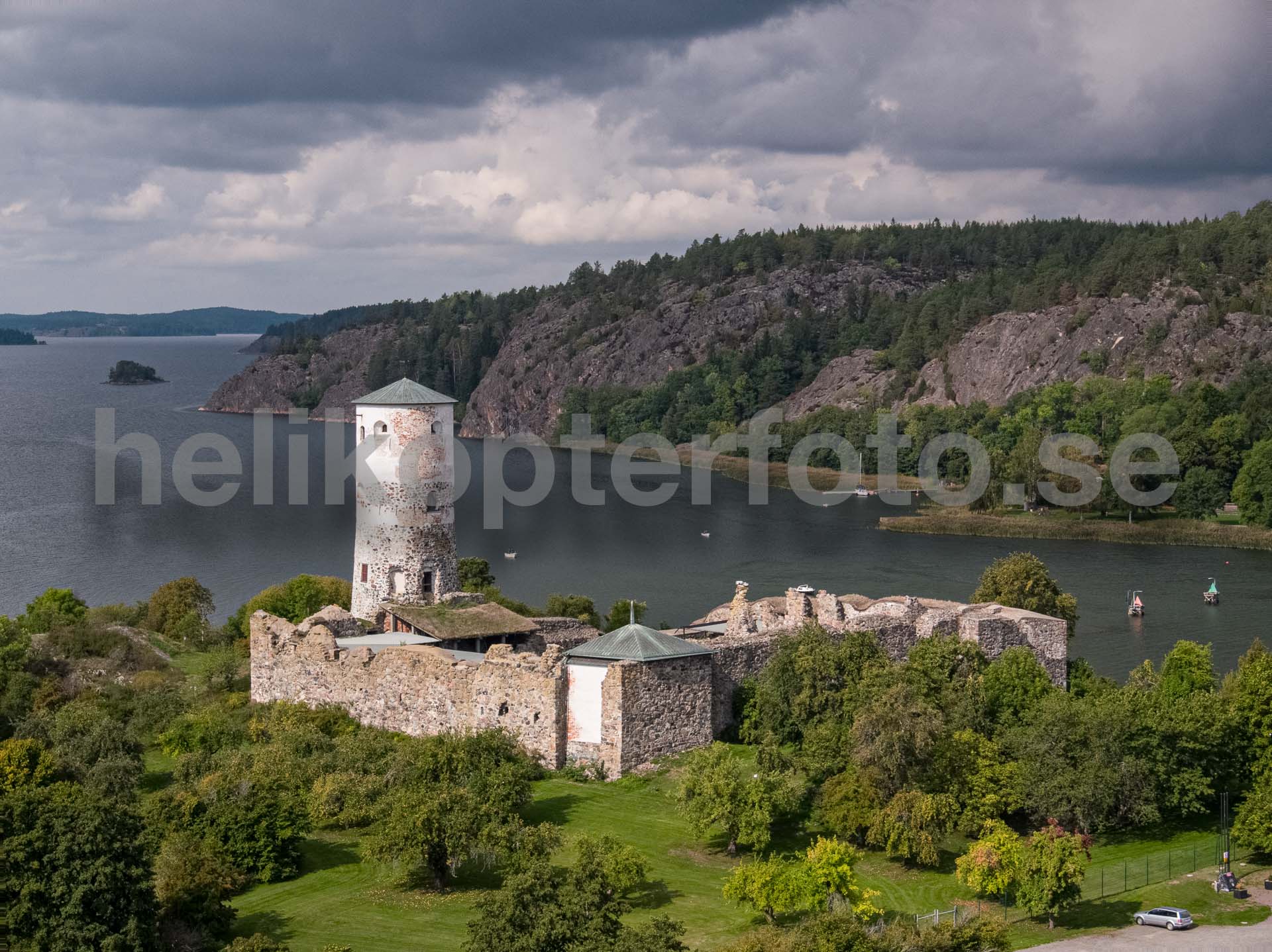 Stegeborgs slott, drone operator Stockholm Sweden